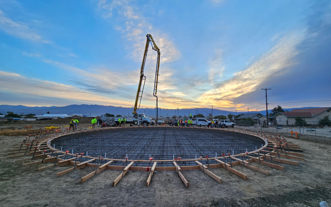 1st Pour at Trona High School